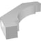 Ekena Millwork 6-in. W x 32-in. D x 36-in. H Merced Architectural Grade PVC Knee Brace BRCP06X32X36MRC - alternate 6